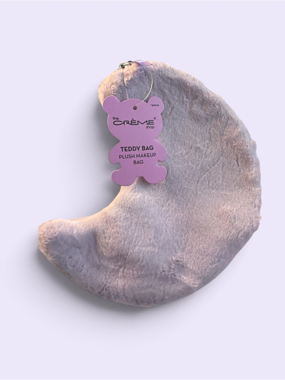 NWT The Crème Shop “Over The Moon” Teddy Plush Makeup Bag